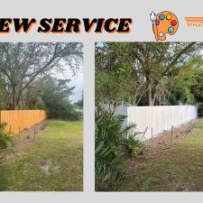 To-quality-Wood-privacy-fence-painted 1
